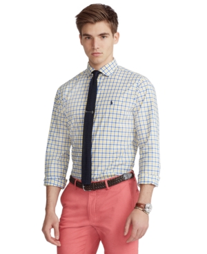Polo Ralph Lauren Men's Classic-Fit Plaid Poplin Shirt
