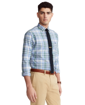 Polo Ralph Lauren Men's Classic-Fit Plaid Poplin Shirt