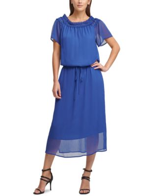 DKNY - Ruched Off-The-Shoulder Dress