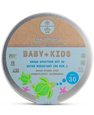 Raw Elements Baby + Kids Natural Sunscreen Lotion Spf 30