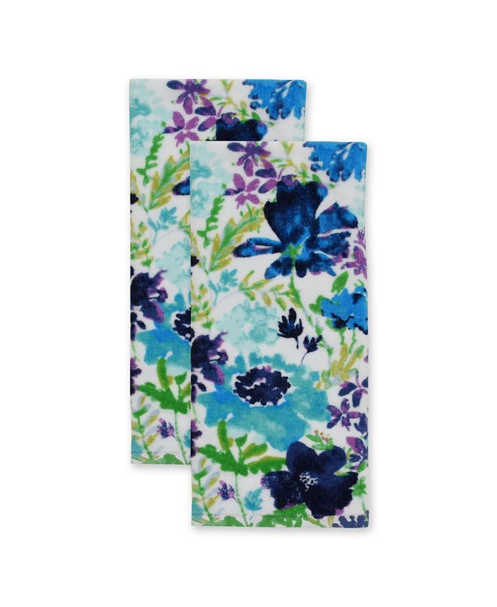 Fiesta Garden Cool Fabric Kitchen Towel Set, Cool, Set of 2 Macy's