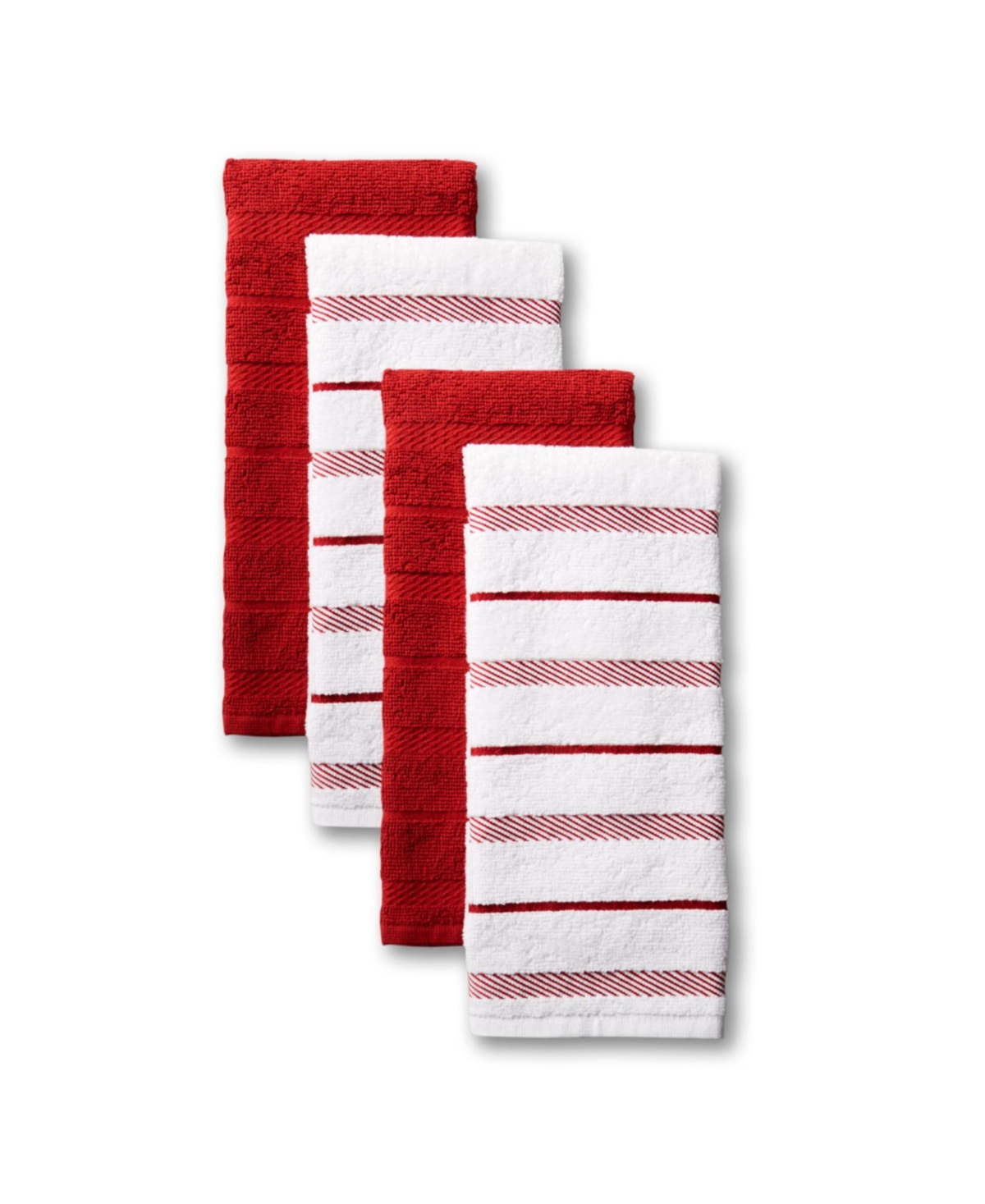 Kitchenaid Albany Kitchen Towel Set, 4 Piece In Red