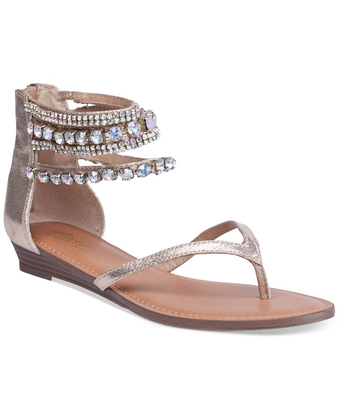 Thalia Sodi Irina Bling Flat Sandals, Created for Macy's & Reviews ...