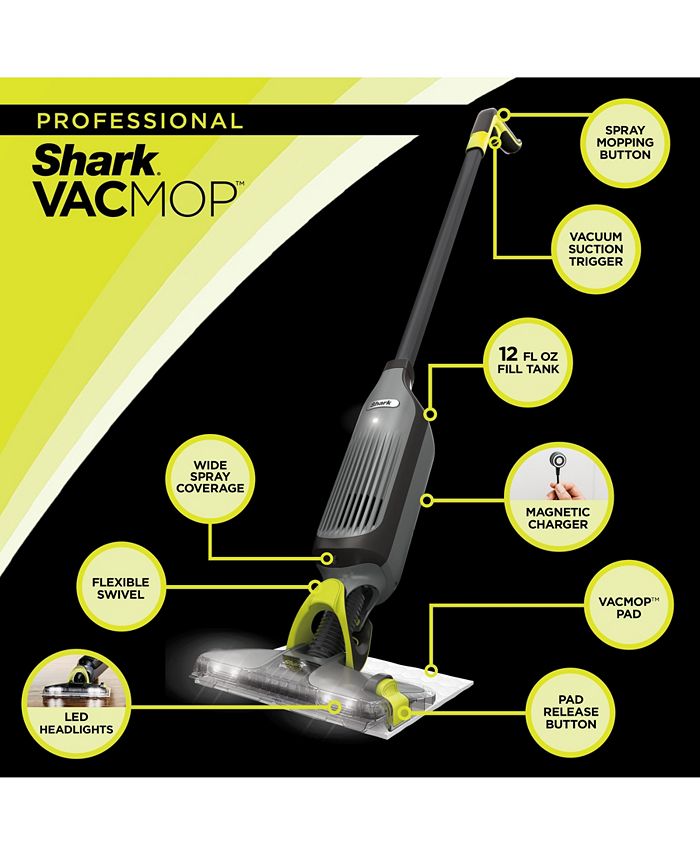Shark VACMOP Pro Cordless Hard Floor Vacuum Mop (Renewed) – Spray Mop With Disposable Pads