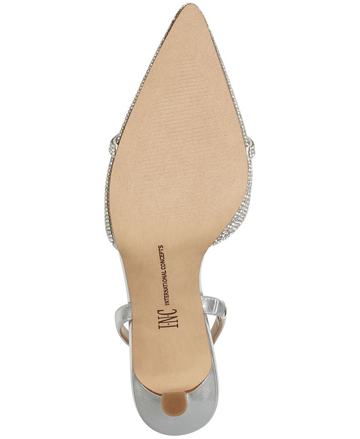 INC International Concepts Women's Gelsey Slingback KittenHeel Pumps