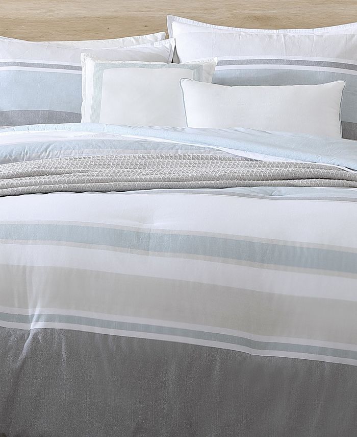 Nautica Eastport Reversible 4Piece Comforter Bonus Set, Twin/Twin XL