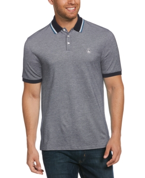 Original Penguin Men's Slim-Fit Tipped Birdseye Pique Polo Shirt