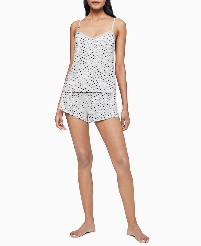 Calvin Klein Flocked Hearts Pajama Set & Reviews - Bras, Underwear &  Lingerie - Women - Macy's