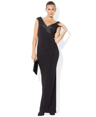 ralph lauren portrait collar gown