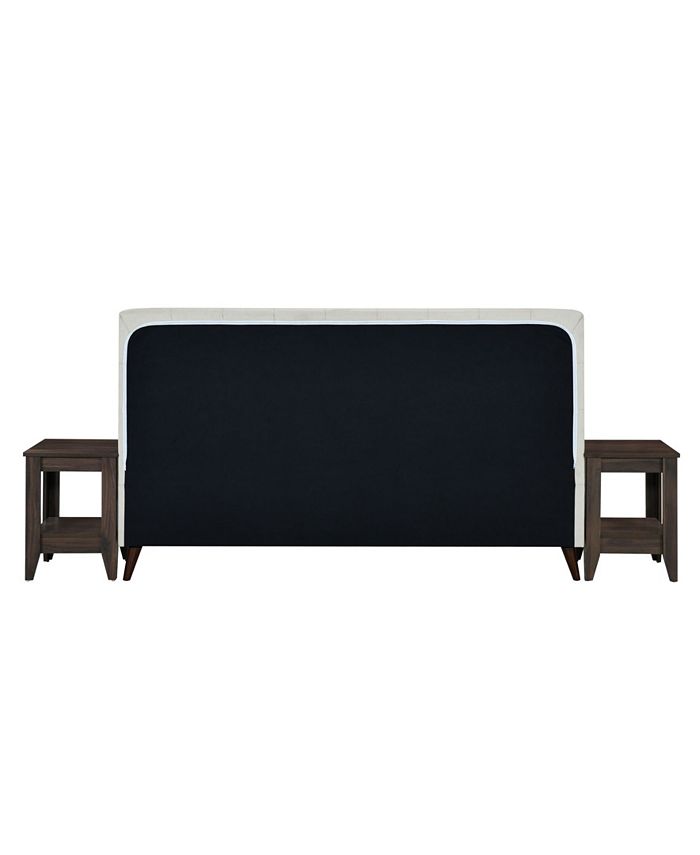 Homefare Mid Century Modern Headboard and Nightstand Combo, Queen Macy's