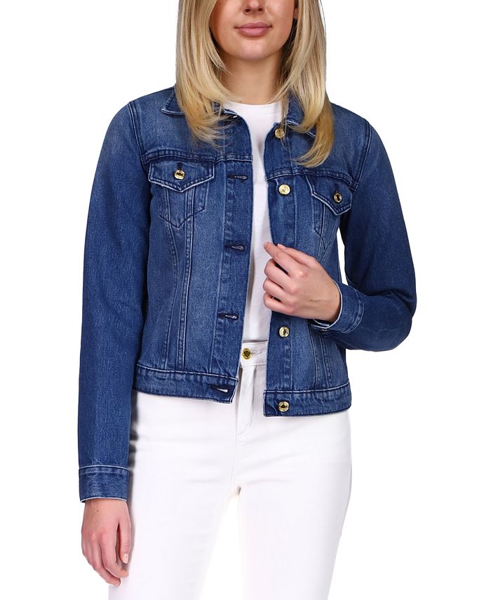Michael Kors Cotton Denim Jacket & Reviews - Jackets & Blazers - Women -  Macy's