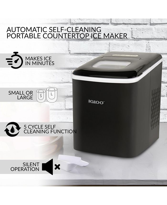 Igloo ICEBNH26BK 26Pound Automatic SelfCleaning Portable Countertop