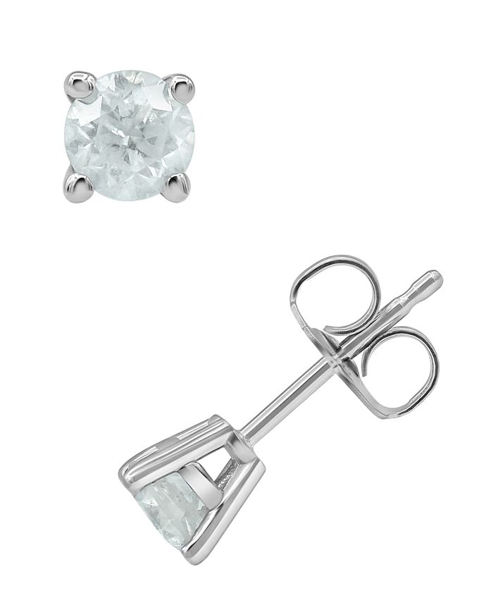 Macy's Diamond Stud Earrings (1/2 ct. .) in 14k Gold or White Gold &  Reviews - Earrings - Jewelry & Watches - Macy's