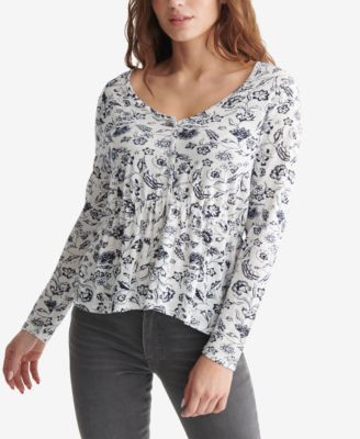 lucky brand long sleeve tops