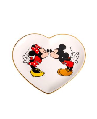 Disney - Mickey & Minnie White Heart Trinket Dish