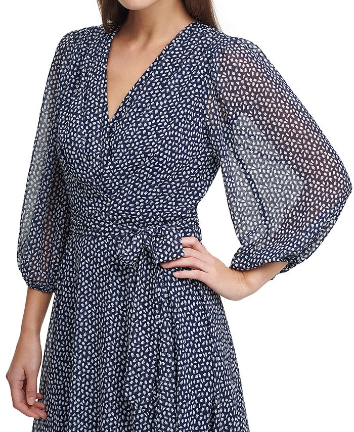 DKNY Pleated Belted Dress Macy's