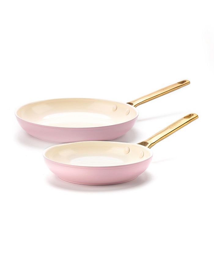 Reserve Ceramic Nonstick 10 and 12 Frypan Set | Julep with Gold-Tone  Handles