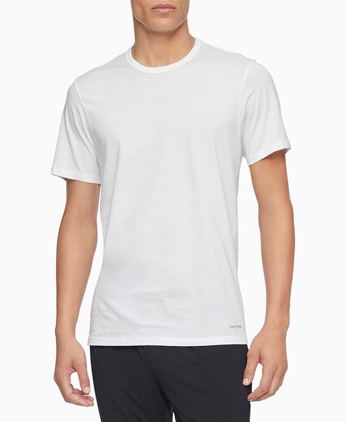 Calvin Klein Men's 3-Pack Cotton Classics Crewneck Slim-Fit T-Shirts ...