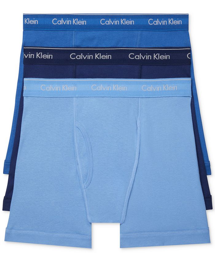 Calvin Klein Men\'s 3-Pack Cotton Classics Boxer Briefs Underwear - Macy\'s