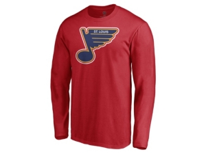 Authentic Nhl Apparel St Louis Blues Men's Special Edition Logo Long Sleeve T-Shirt