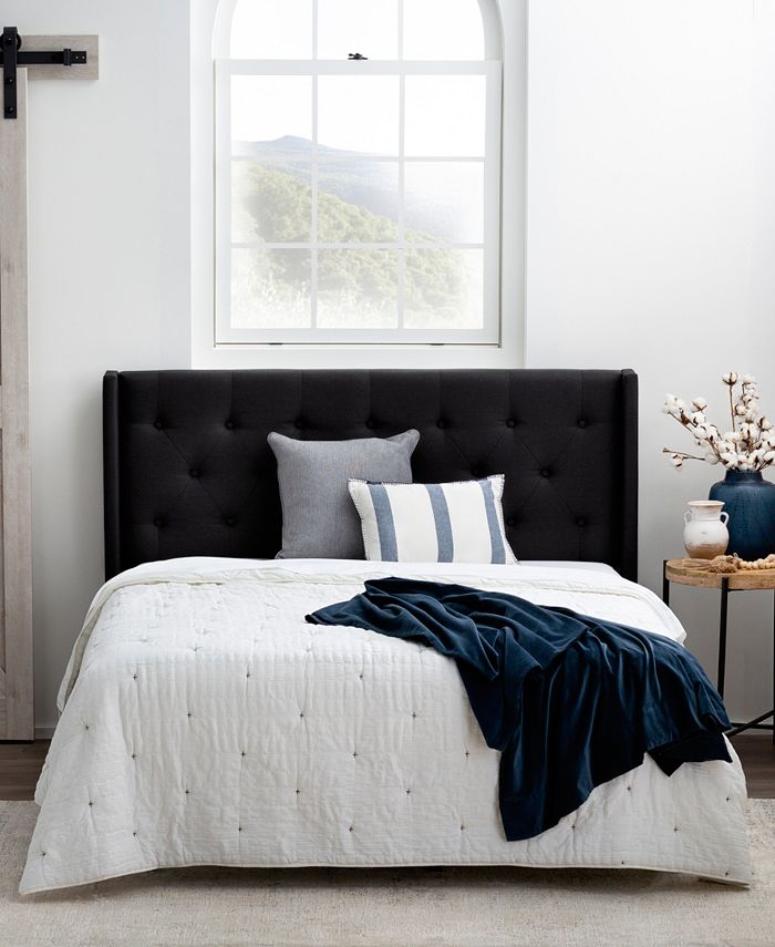 Dream Collection Low Profile Queen Size Wingback Headboard & Reviews