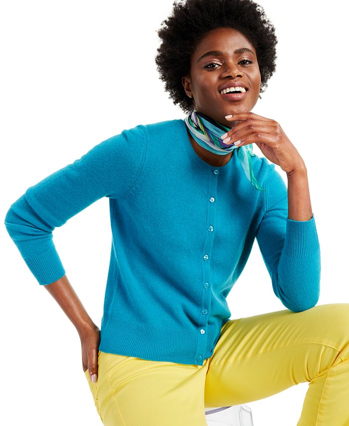 Charter Club Cashmere Essential Cardigan, Created for Macy's Macy's