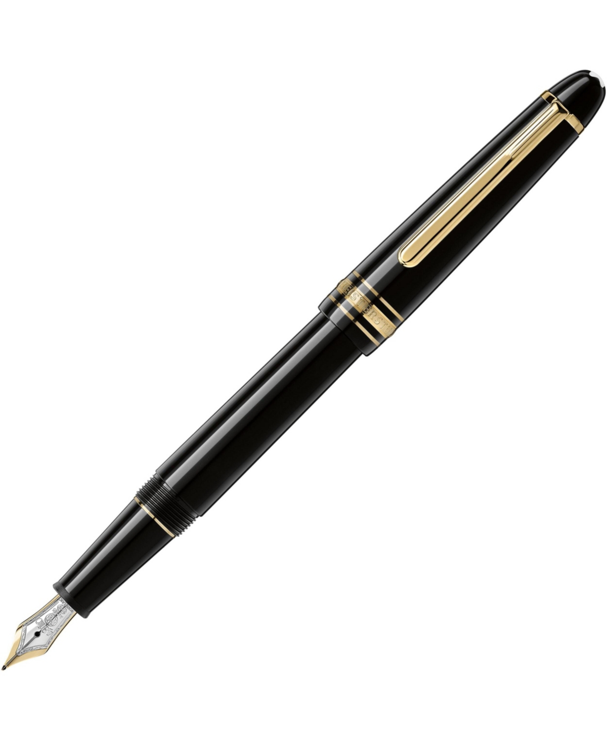 Shop Montblanc Meisterstuck Classique Black Resin & Gold-coated Fountain Pen In No Color