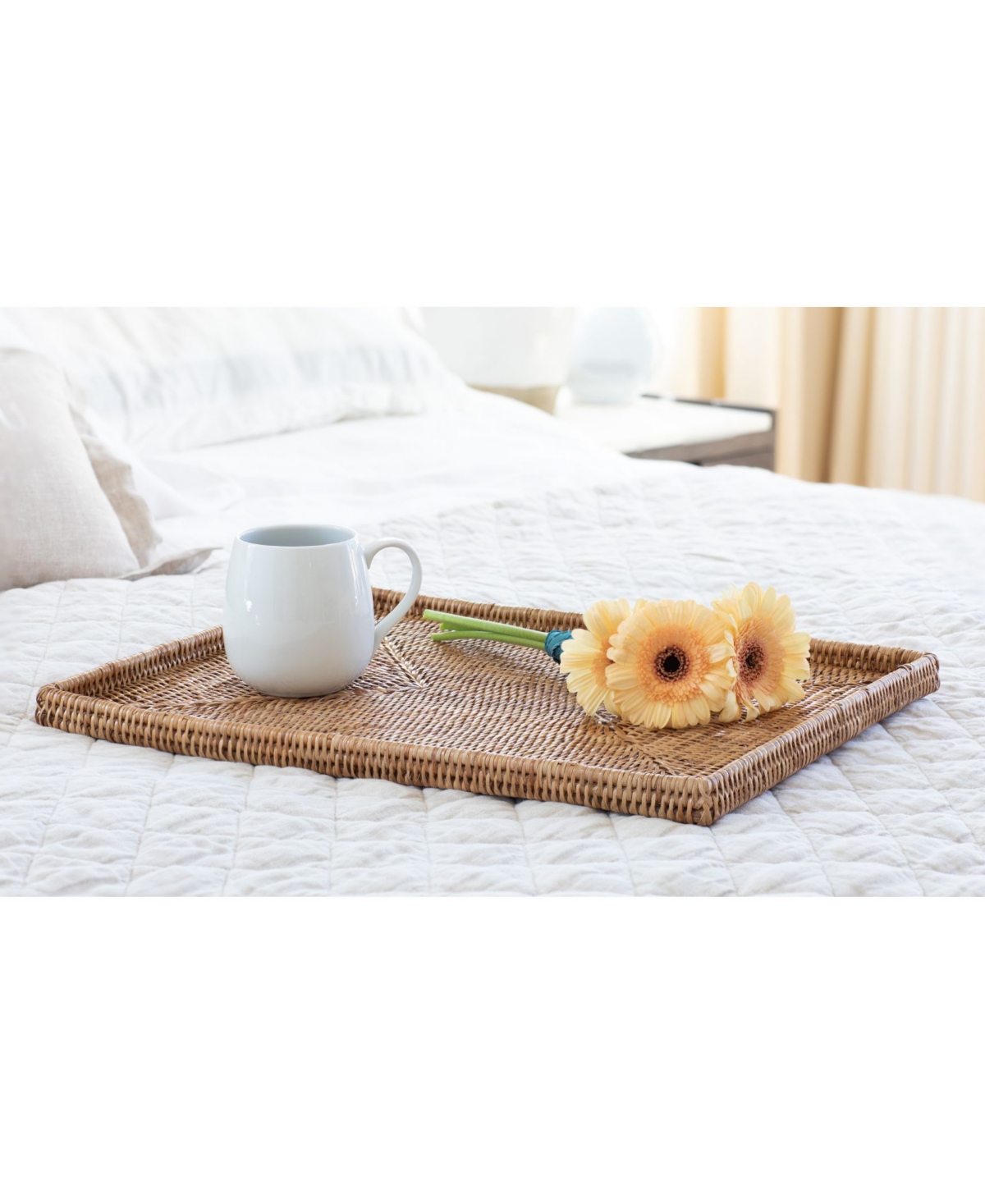 Artifacts Rattan Rectangular Flat Tray
