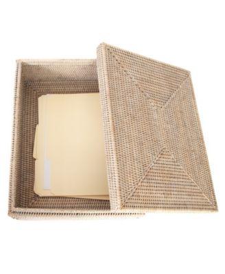 Artifacts Trading Company Storage Box with Lid Flat Legal File Organizer