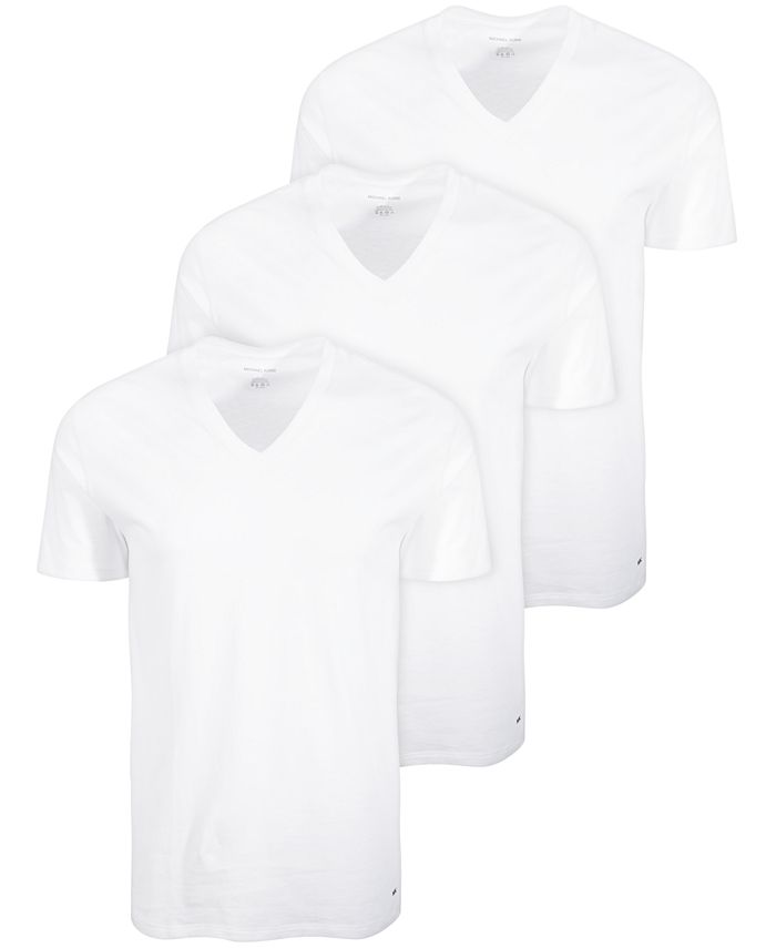 Michael Kors - Men's 3-Pack Performance Cotton V-Neck T-Shirts