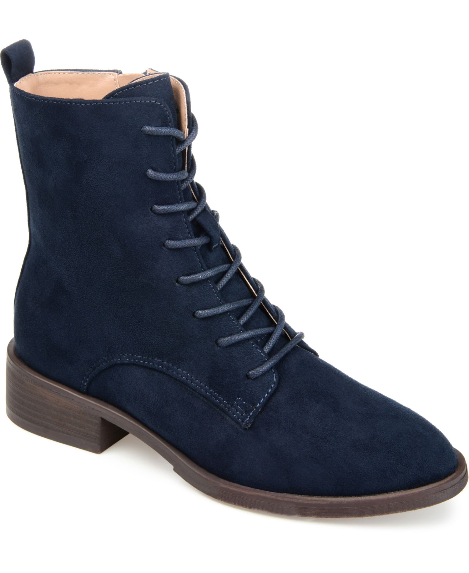 Women's Vienna Lace Up Stacked Heel Booties