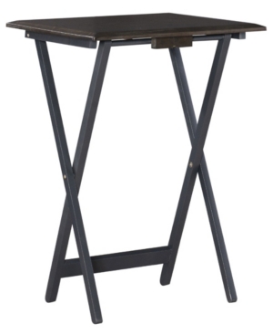 Linon Home Decor Mansard Tray Table Set