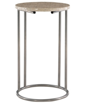 Linon Home Decor Ketton Round C-Frame Accent Table