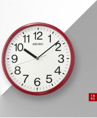 Classic Red Office Clock