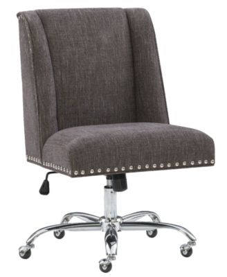 Linon Home D Cor Wells Upholstered Swivel Office Chair Macy S   18478254 Fpx.tif