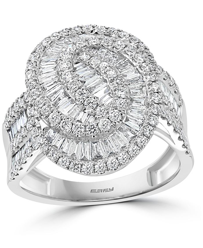 EFFY Collection EFFY® Diamond Baguette Swirl Statement Ring (15/8 ct