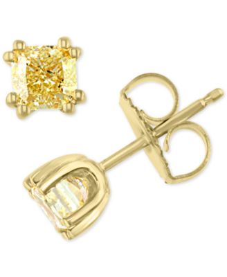 effy yellow diamond earrings