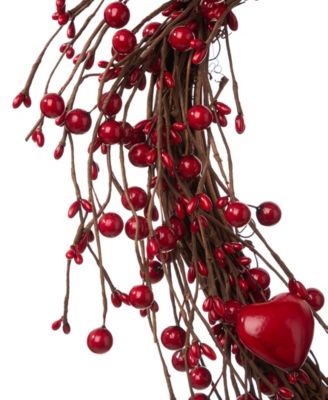 Valentine's Berry Heart Wreath
