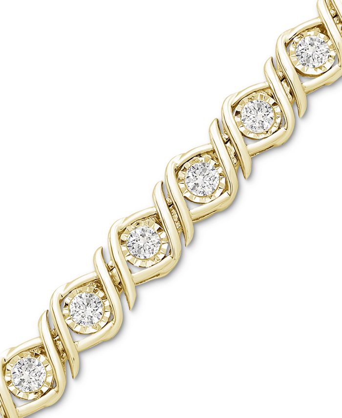 Macy's Diamond Tennis Bracelet (2 ct. t.w.) in 14k Gold Macy's