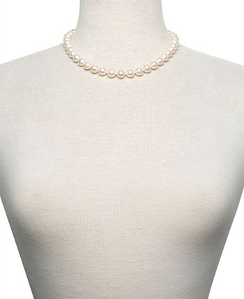 Macy's - Cultured Freshwater Pearl (8-1/2-9-1/2mm) Strand 17-1/2" Collar Necklace