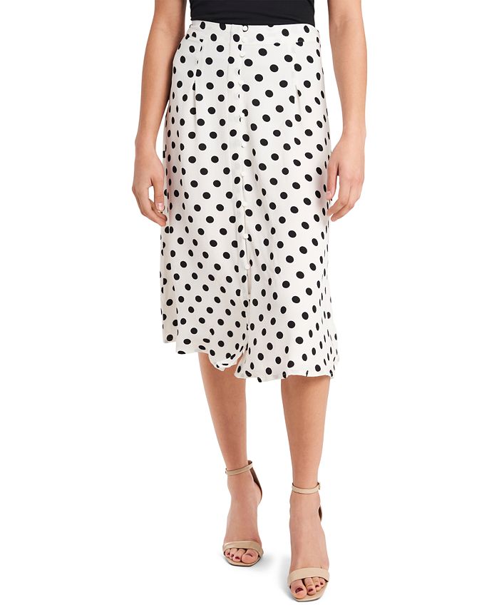 CeCe Disco Dot-Print Midi Skirt & Reviews - Skirts - Women - Macy's
