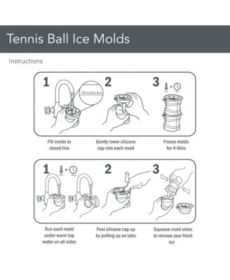 Tennis Ball Ice Molds