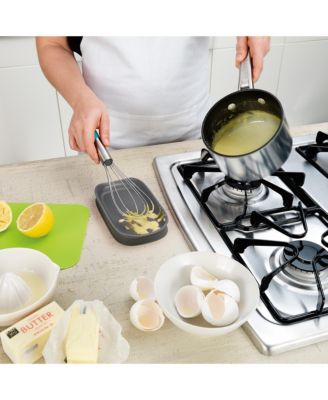 Stainless Double Spoon Rest, Heat-Resistant Double Utensil Holder, 2-Piece Set 