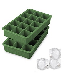 Perfect Cube Silicone Ice Cube Molds, Set of 2