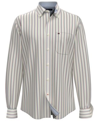 tommy hilfiger black and white striped shirt