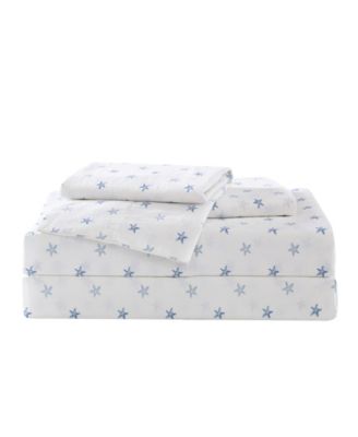 Tommy Bahama Home Tommy Bahama Washed Cotton Sheet Set Collection Bedding In Ocean Blue