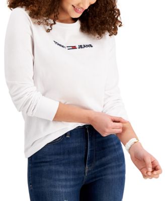 Cotton Long-Sleeve Logo-Graphic T-Shirt