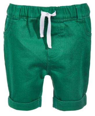 First Impressions - Toddler Boys Green Denim Shorts