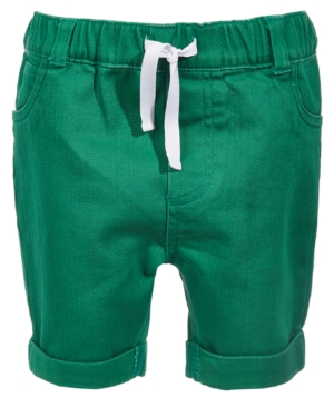 First Impressions Baby Boys Green Denim Shorts Created for Macy's