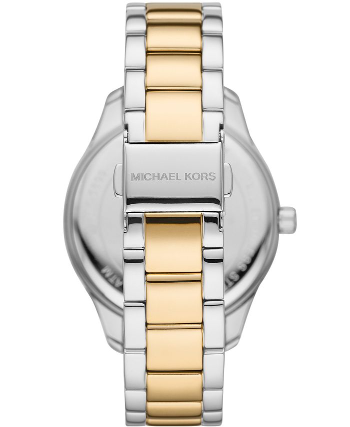 Michael Kors Women's Layton Two-Tone Stainless Steel Bracelet Watch ...